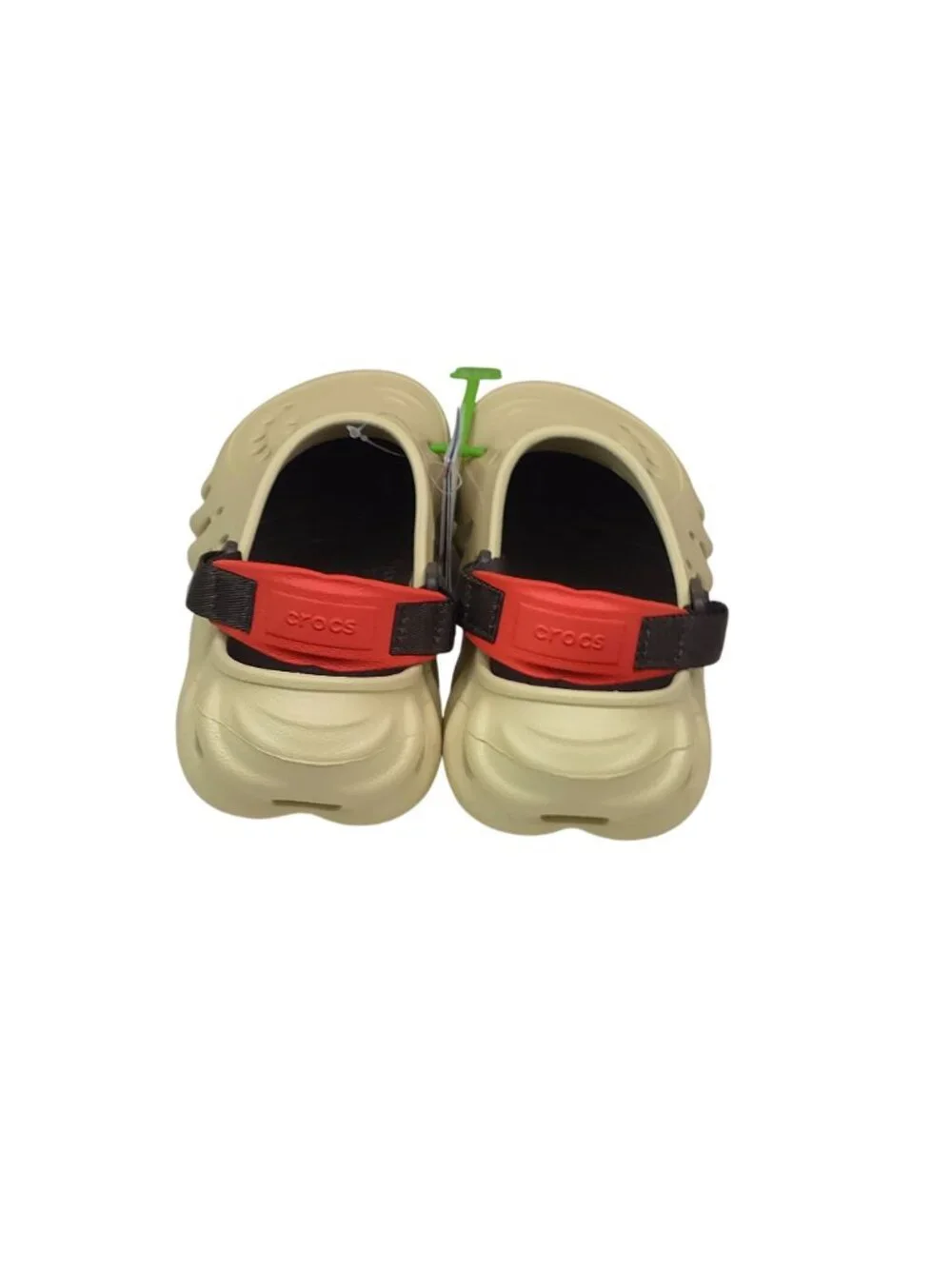 Crocs Echo Clog K Sandals With Adjustable Red Strap Rugged Outdoor Kids J5